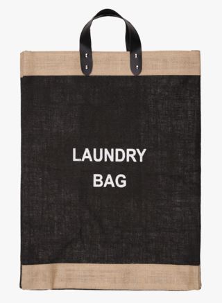 hemtex Laundry Bag pyykkikori musta