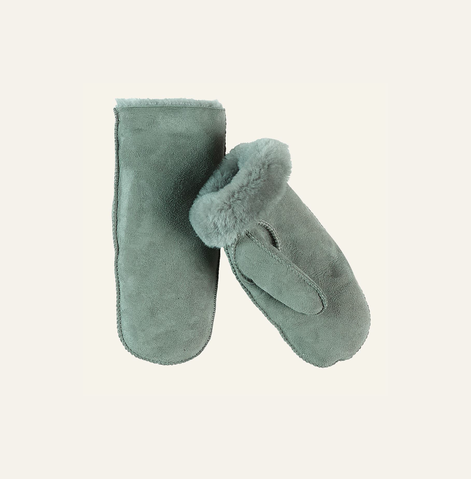 Nahkakäsineet oliivinvihreä - 3