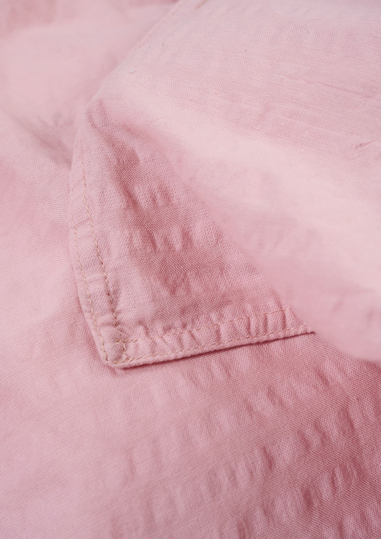 Pussilakanasetti kreppipuuvillaa puuteriroosa - 4