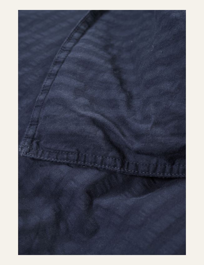 Pussilakanasetti kreppipuuvillaa tummansininen - 3