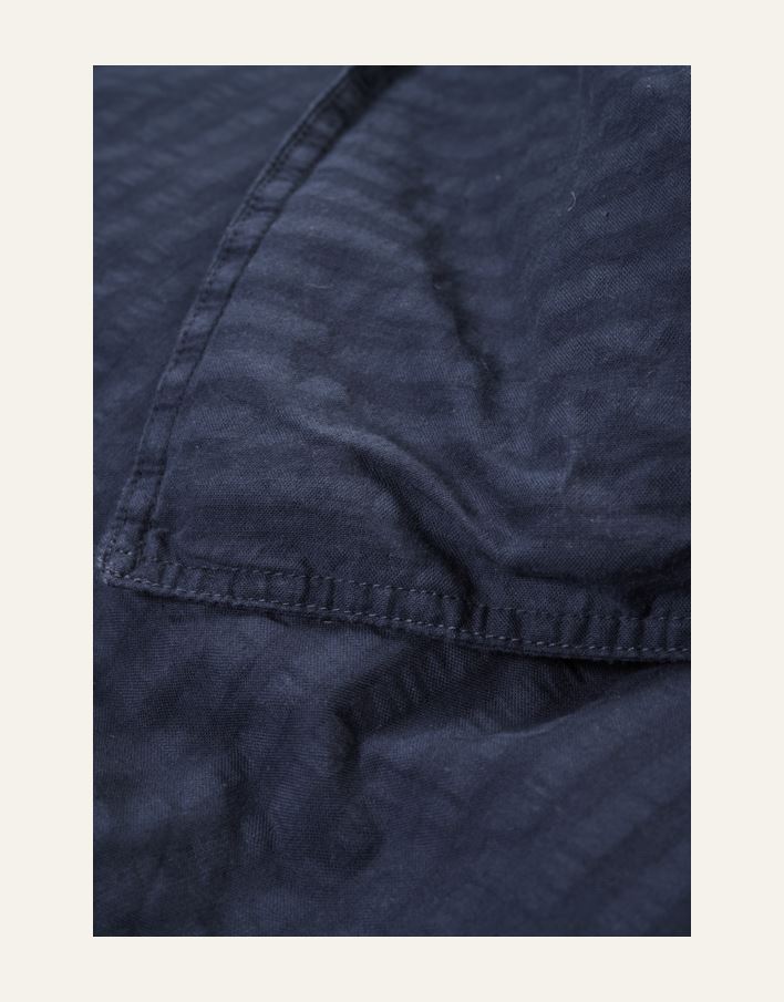 Pussilakanasetti kreppipuuvillaa tummansininen - 3