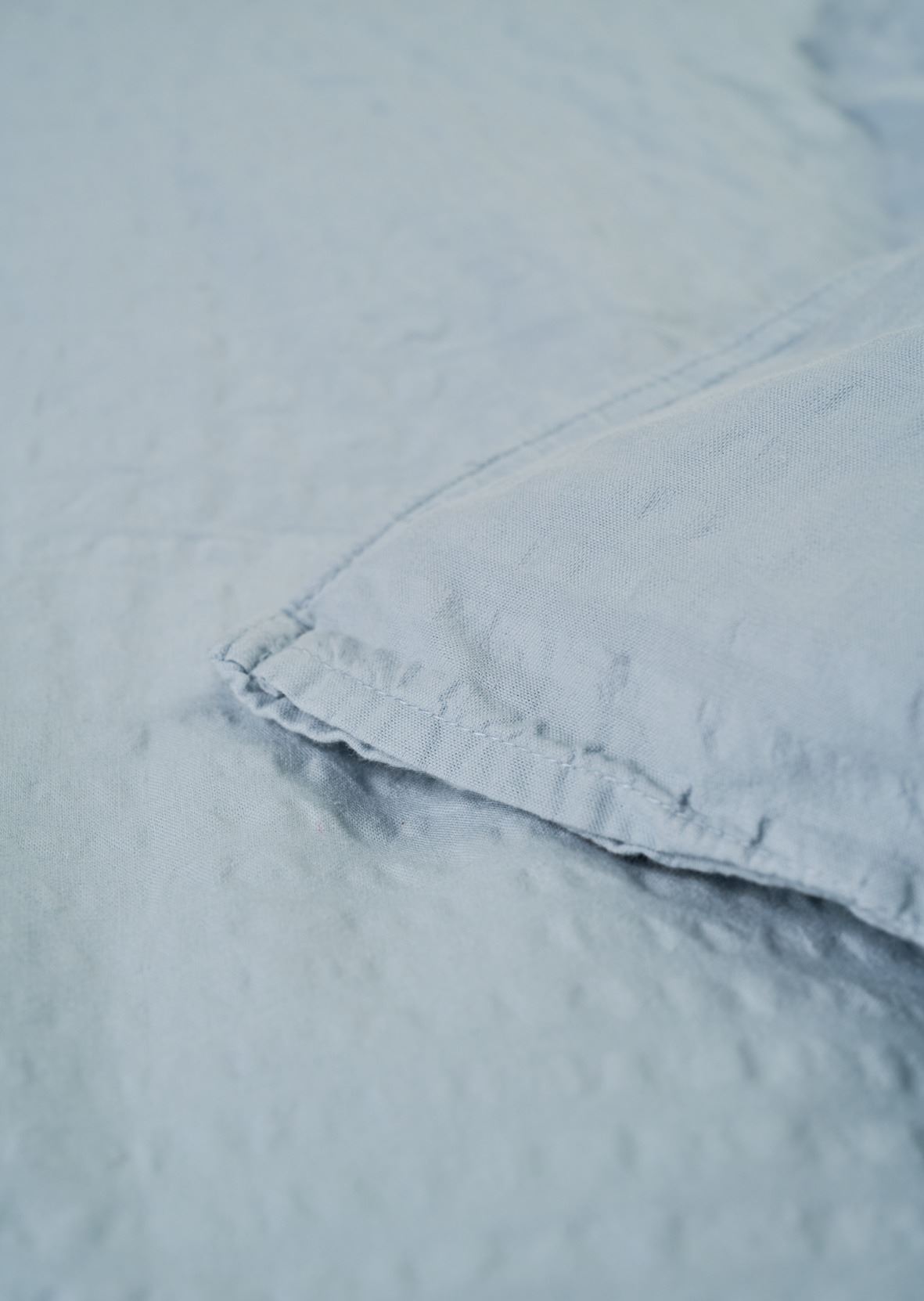 Pussilakanasetti kreppipuuvillaa taivaansininen - 2