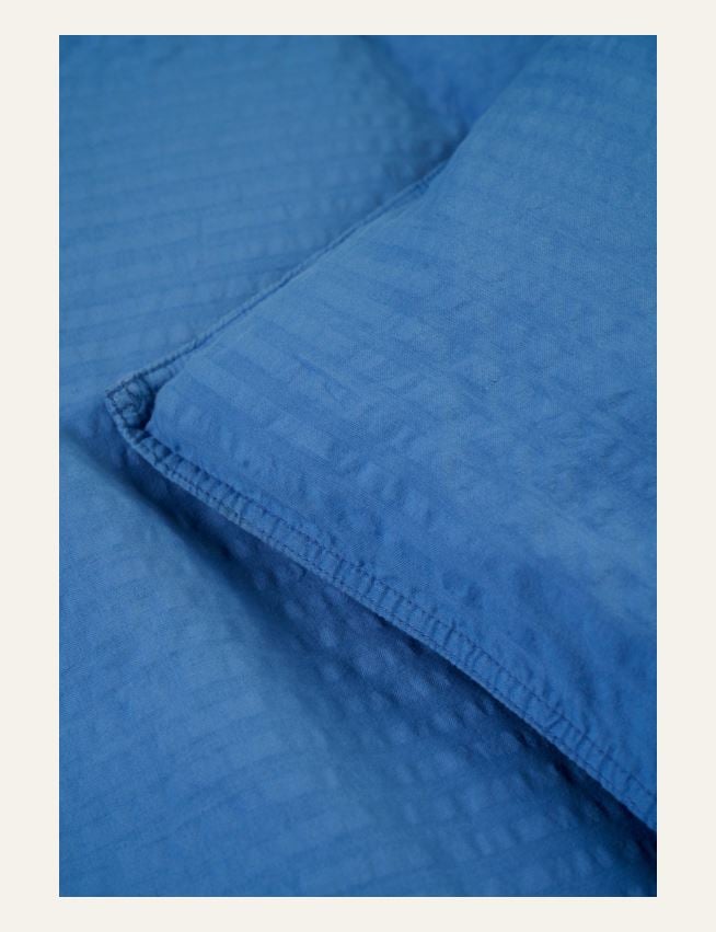 Pussilakanasetti kreppipuuvillaa sininen - 2