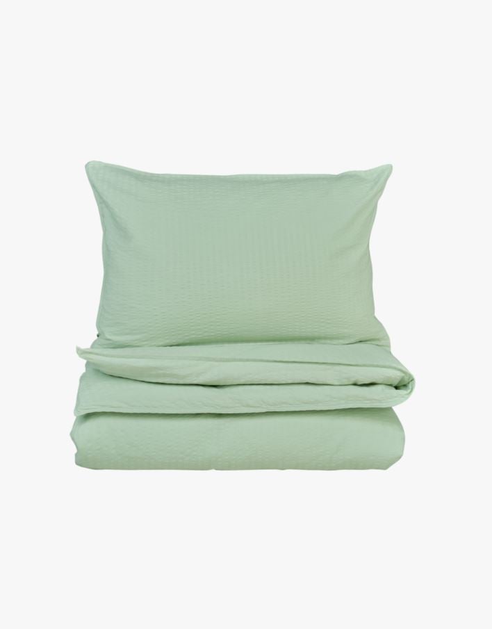 Pussilakanasetti kreppipuuvillaa vaaleanvihreä - 150x210 cm vaaleanvihreä - 1