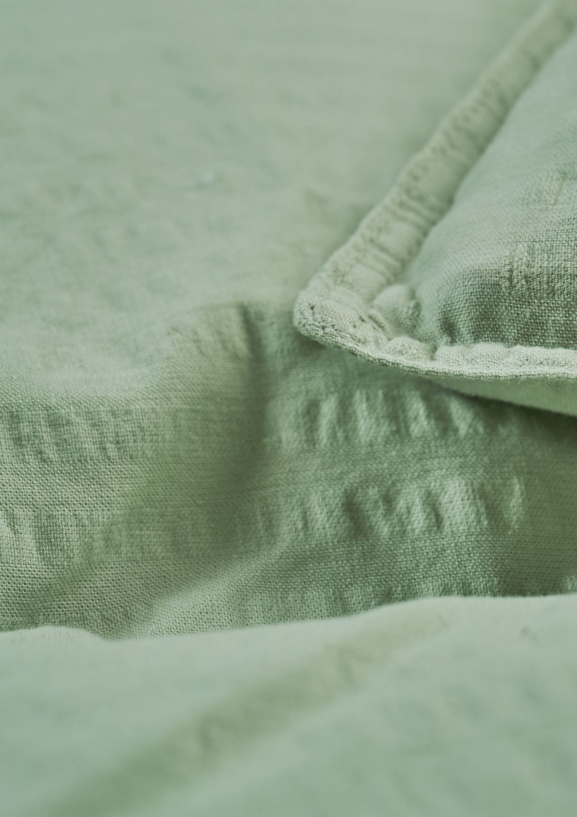 Pussilakanasetti kreppipuuvillaa vaaleanvihreä - 2
