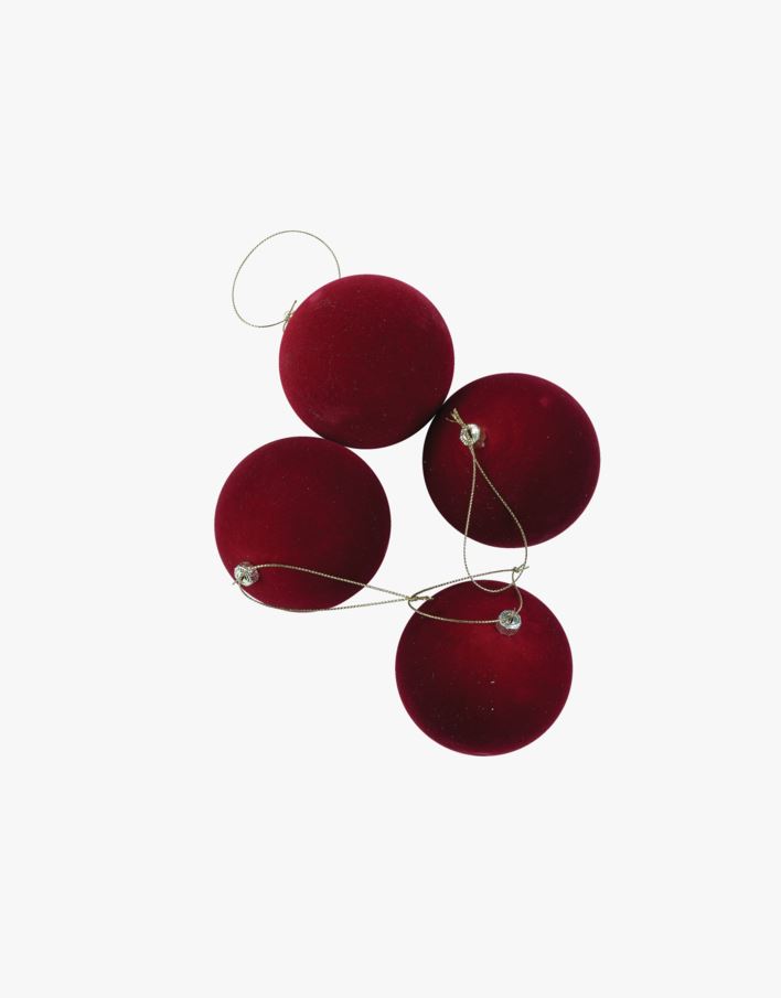 Joulupalloja punainen - ø8 cm punainen - 1