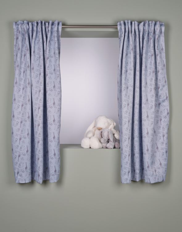 Pimentävä verho vaaleansininen - 4