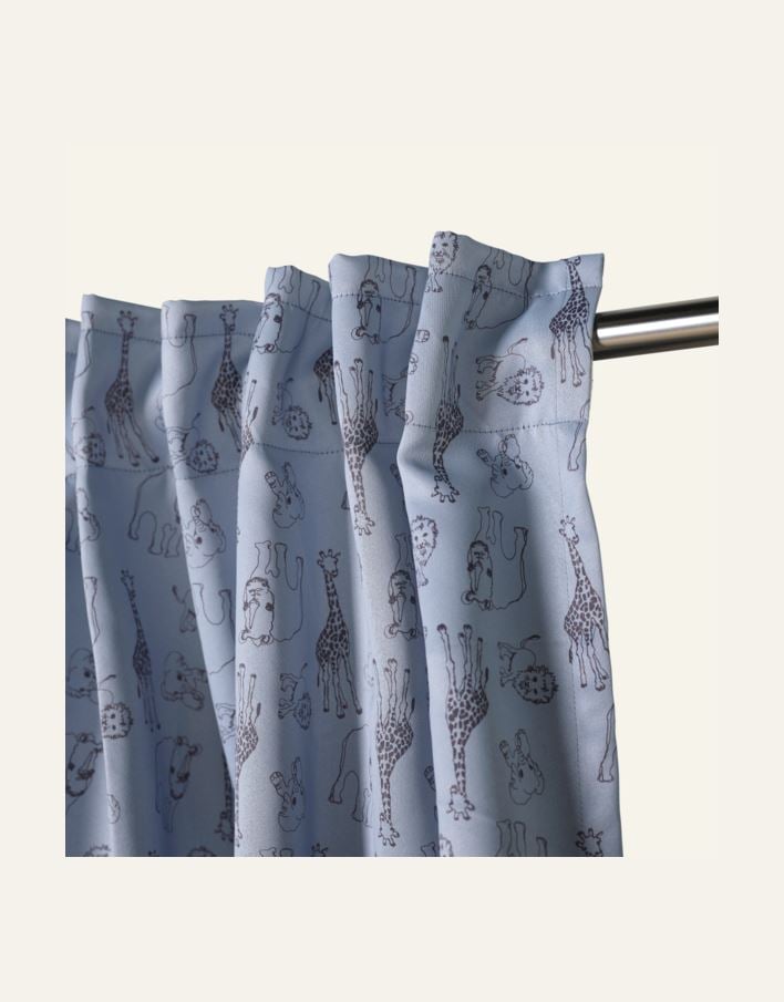 Pimentävä verho vaaleansininen - 2