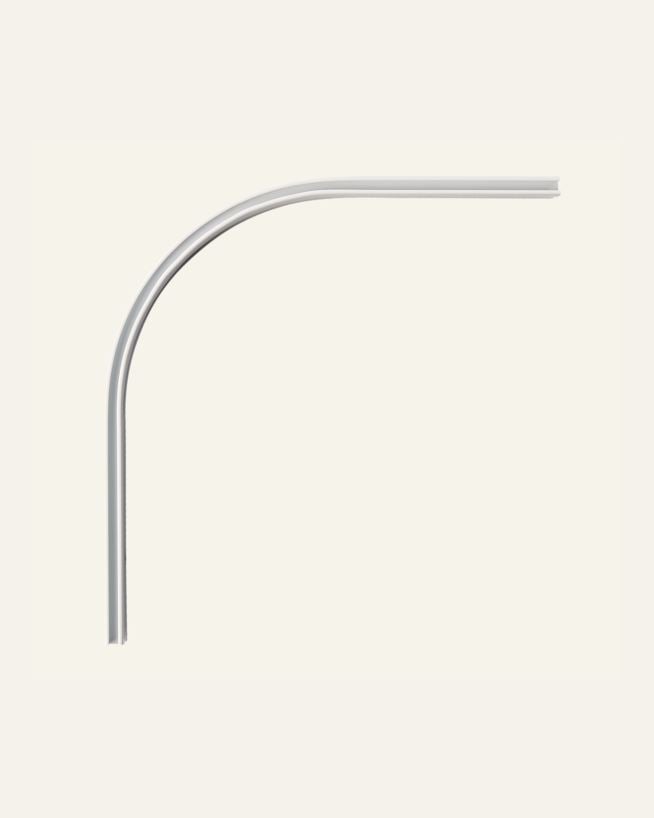 Kulmakaari 90° valkoinen - 20x20 cm valkoinen - 1