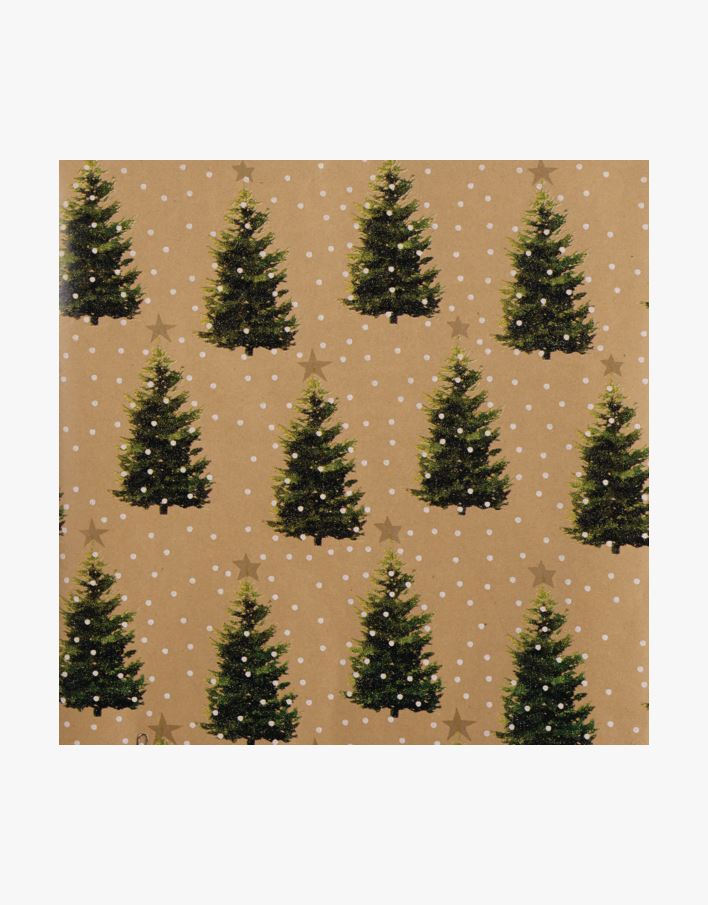 Christmas Tree lahjapaperi luonnonväri - 70cm x 3m luonnonväri - 1