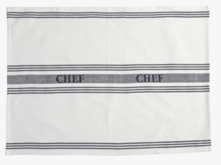 Local Chef Chef Stripe keittiöpyyhe valkoinen