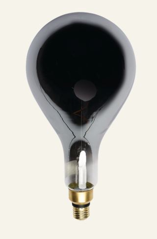 Smokey drop decor E27 4W lamppu hopea