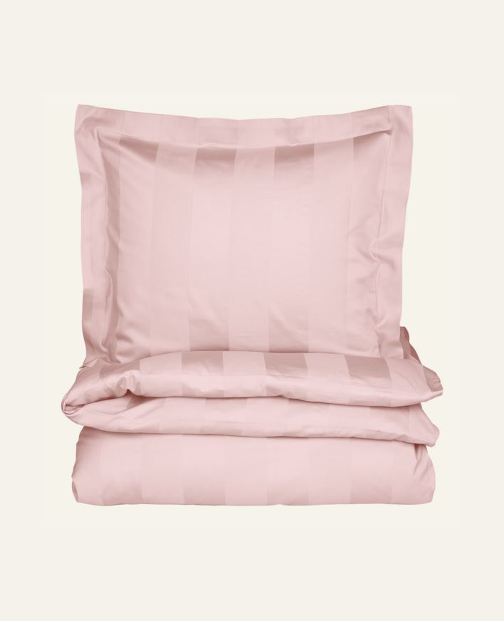 Pussilakanasetti satiinipuuvillaa puuteriroosa - 150x210 cm puuteriroosa - 1
