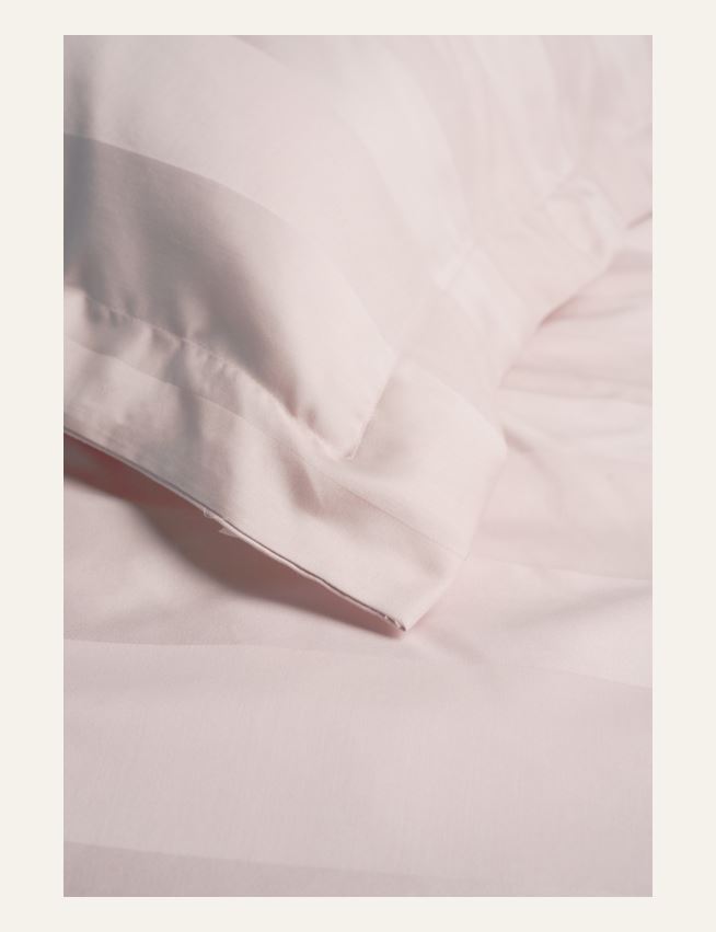 Pussilakanasetti satiinipuuvillaa puuteriroosa - 3