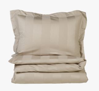 Hemtex Birgitta pussilakanasetti vaalea beige satiinipuuvilla