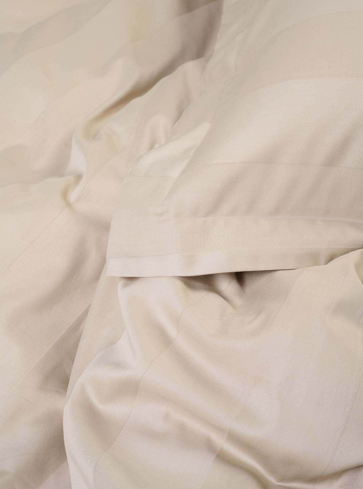 Pussilakanasetti satiinipuuvillaa vaalean beige - 2