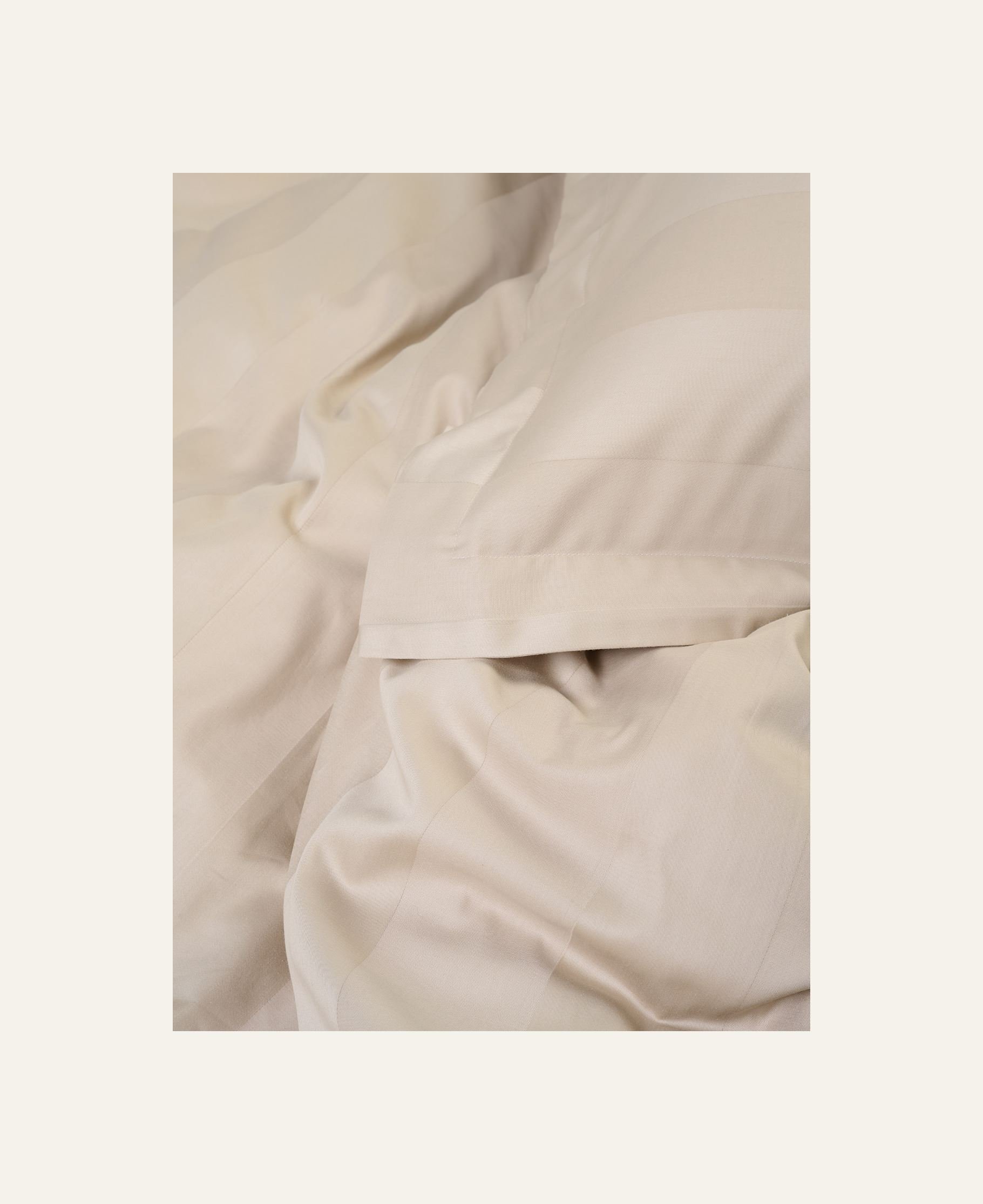 Pussilakanasetti satiinipuuvillaa vaalean beige - 2