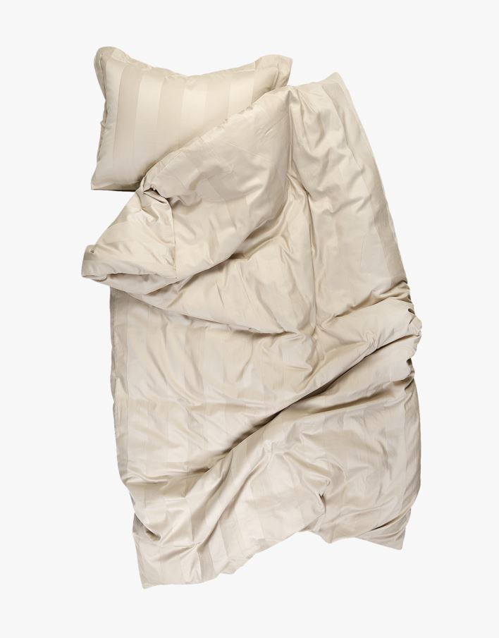 Birgitta pussilakanasetti satiinipuuvillaa vaalean beige - 150x210 cm vaalean beige - 1