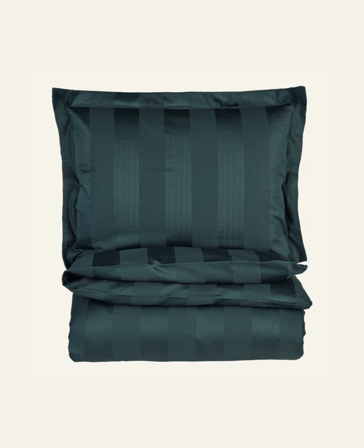 Pussilakanasetti satiinipuuvillaa petroolinsininen - 230x220+50x60 cm petroolinsininen - 1