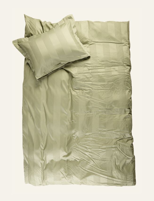 Pussilakanasetti satiinipuuvillaa vaaleanvihreä - 3