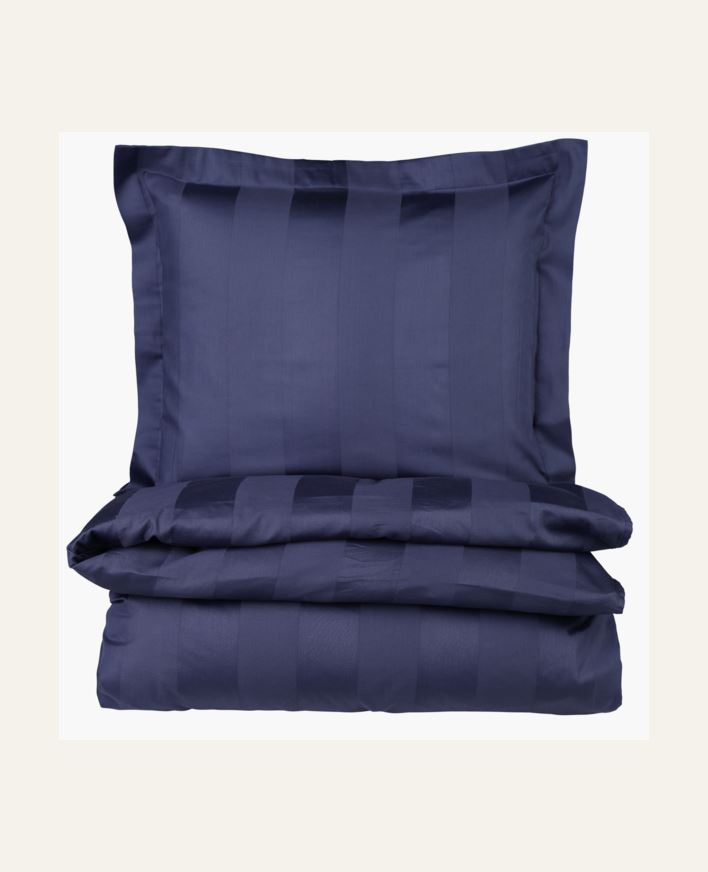 Pussilakanasetti satiinipuuvillaa sininen - 150x210 cm sininen - 1