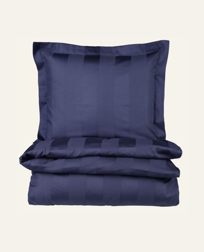 Pussilakanasetti satiinipuuvillaa sininen - 150x210 cm sininen - 1