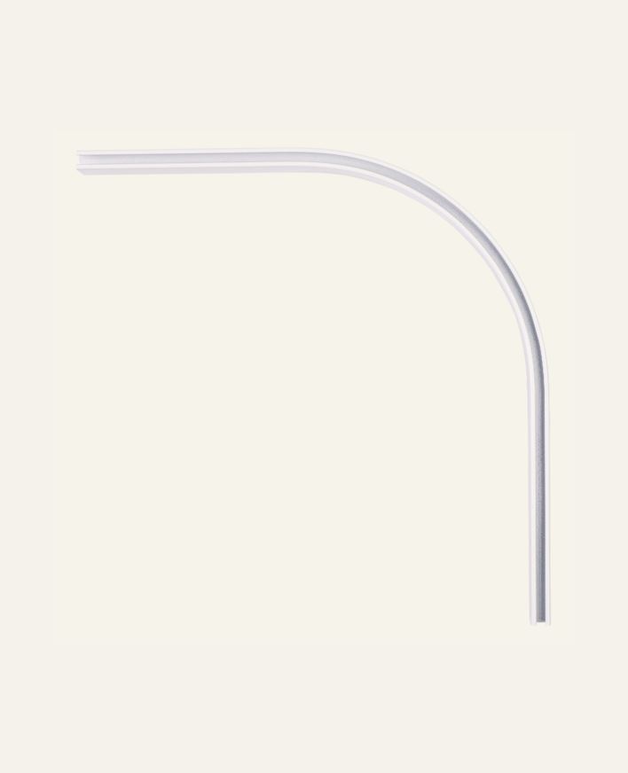 Verhokiskon kulmaosa 90° valkoinen - 20x20 cm valkoinen - 1