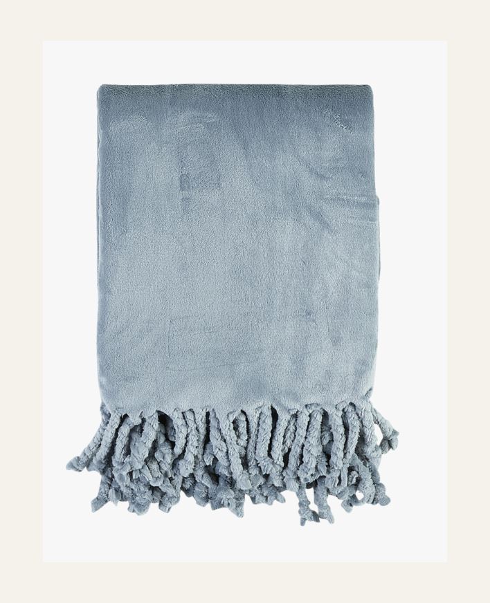 Fleecehuopa harmaasininen - 130x170 cm harmaasininen - 1