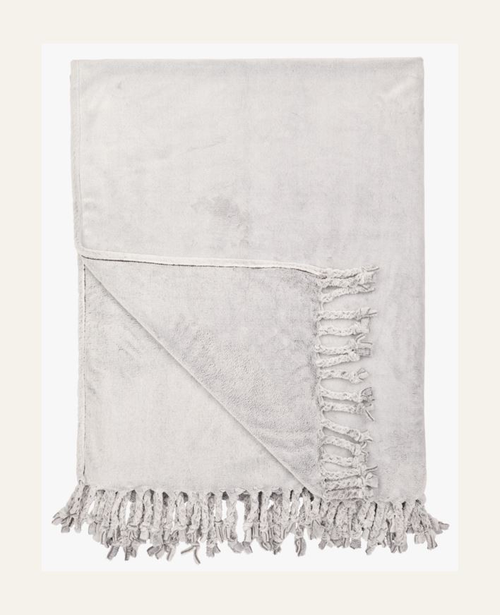 Fleecehuopa vaaleanharmaa - 130x170 cm vaaleanharmaa - 1