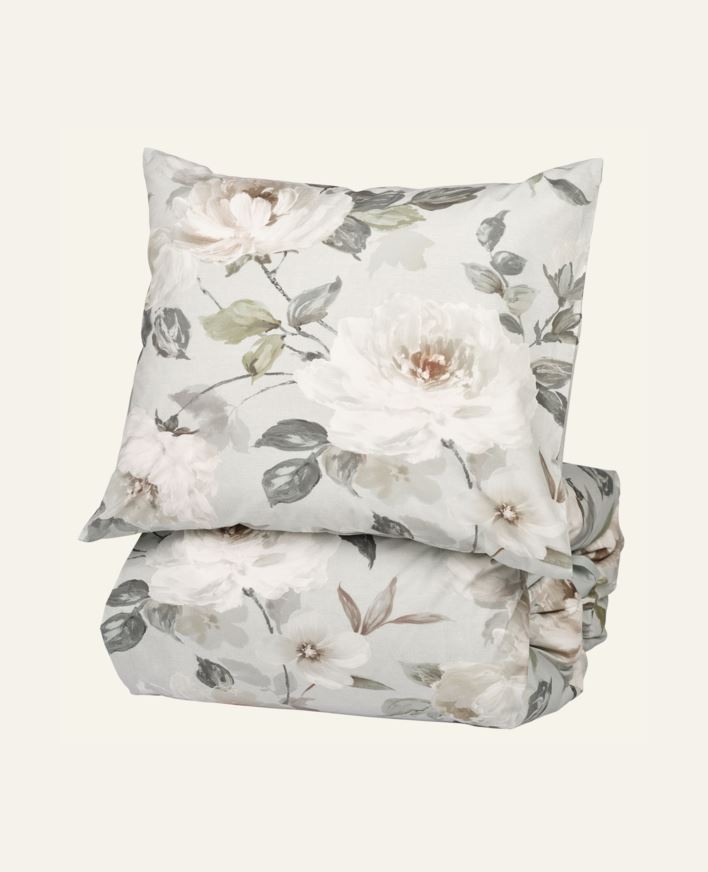 Pussilakanasetti percalea harmaasininen - 150x210+50x60 cm harmaasininen - 1