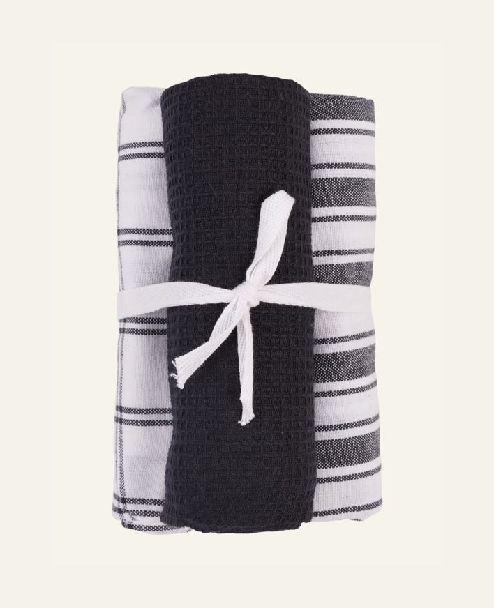 Keittiöpyyhe musta - 50x70 cm musta - 1