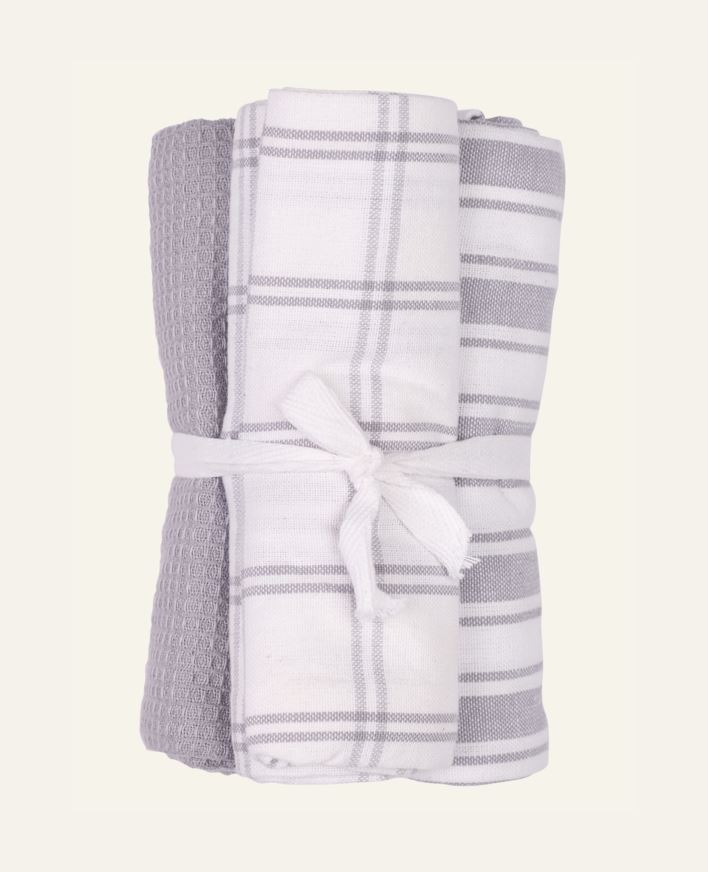 Keittiöpyyhe harmaa - 50x70 cm harmaa - 1