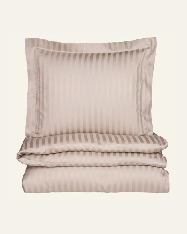 Pussilakanasetti satiinipuuvillaa beige - 150x210 cm beige - 1