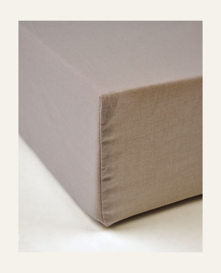 Muotoonommeltu aluslakana hiekka - 180x200 cm hiekka - 1
