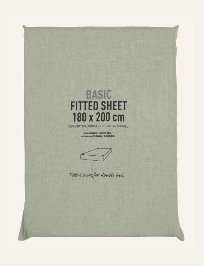 Muotoonommeltu aluslakana vaaleanvihreä - 2