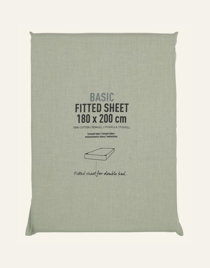 Muotoonommeltu aluslakana vaaleanvihreä - 2