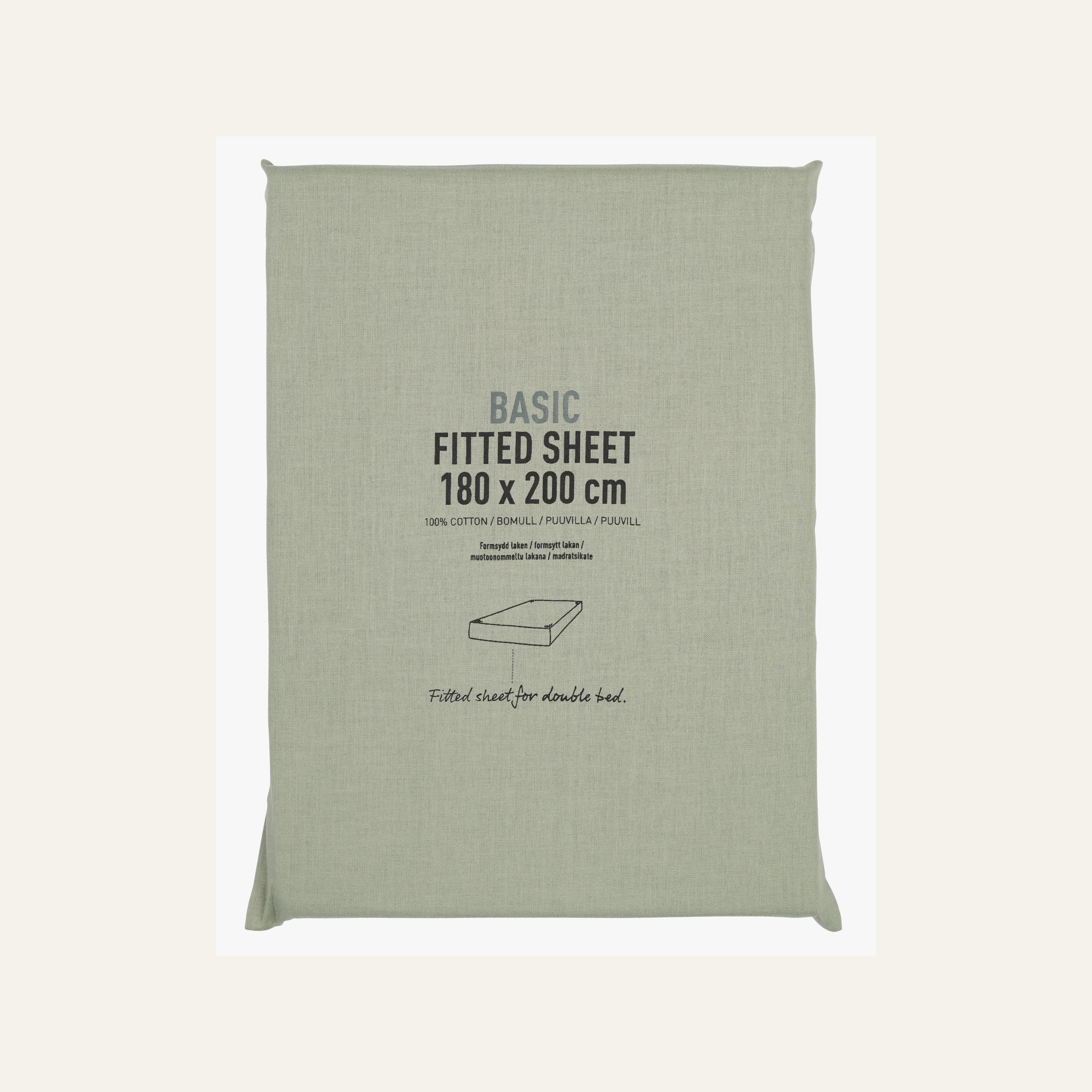 Muotoonommeltu aluslakana vaaleanvihreä - 2