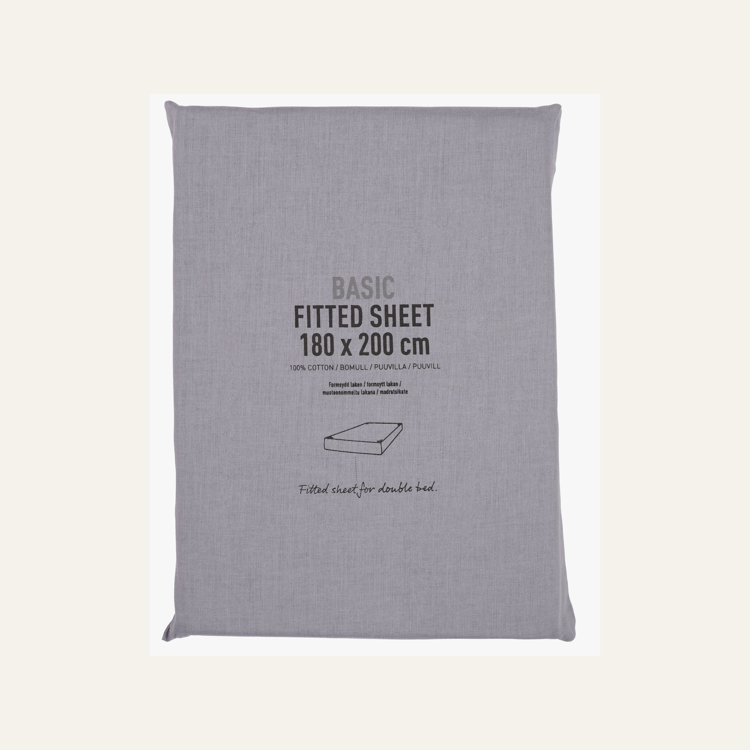 Muotoonommeltu aluslakana sumuinen sininen - 2