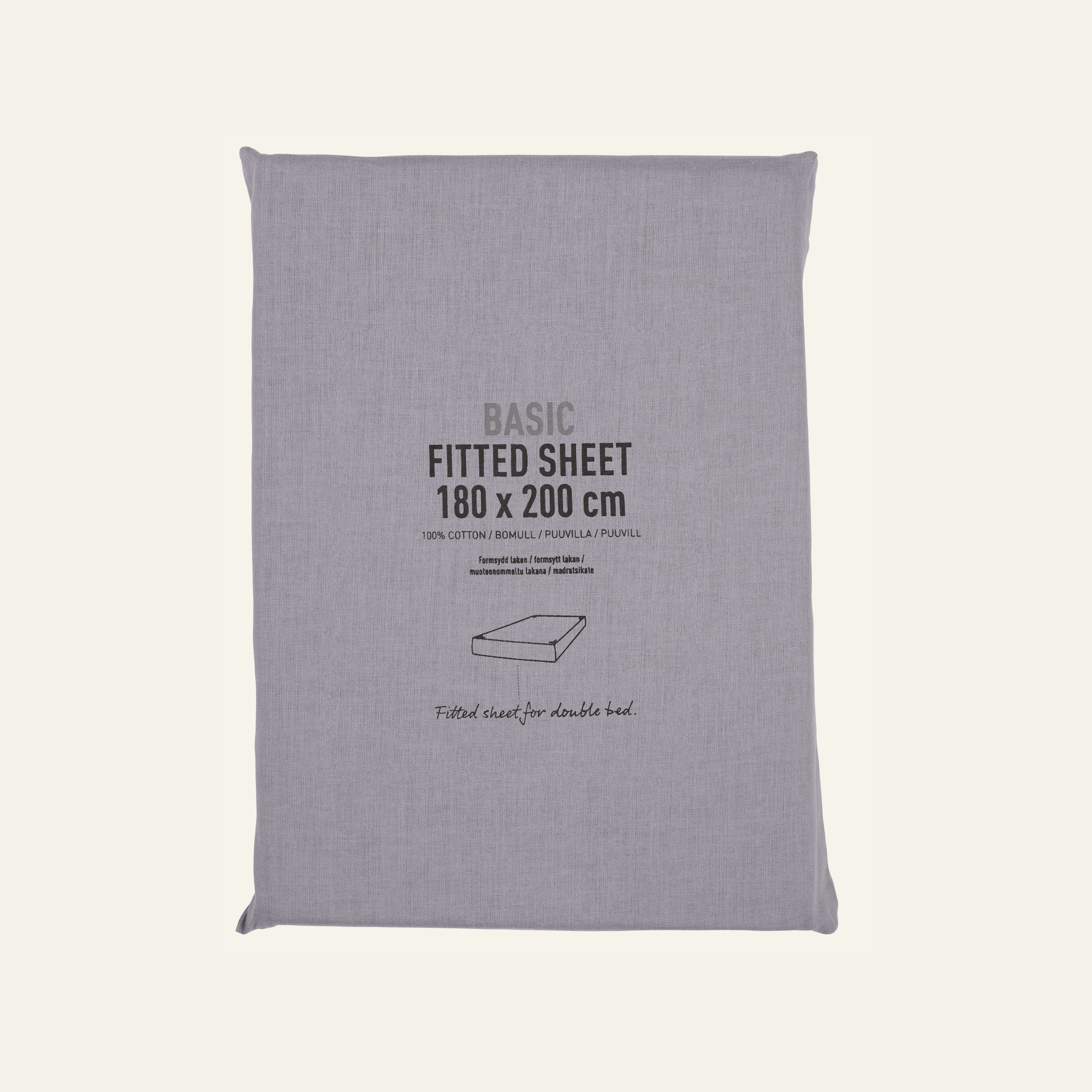 Muotoonommeltu aluslakana sumuinen sininen - 2