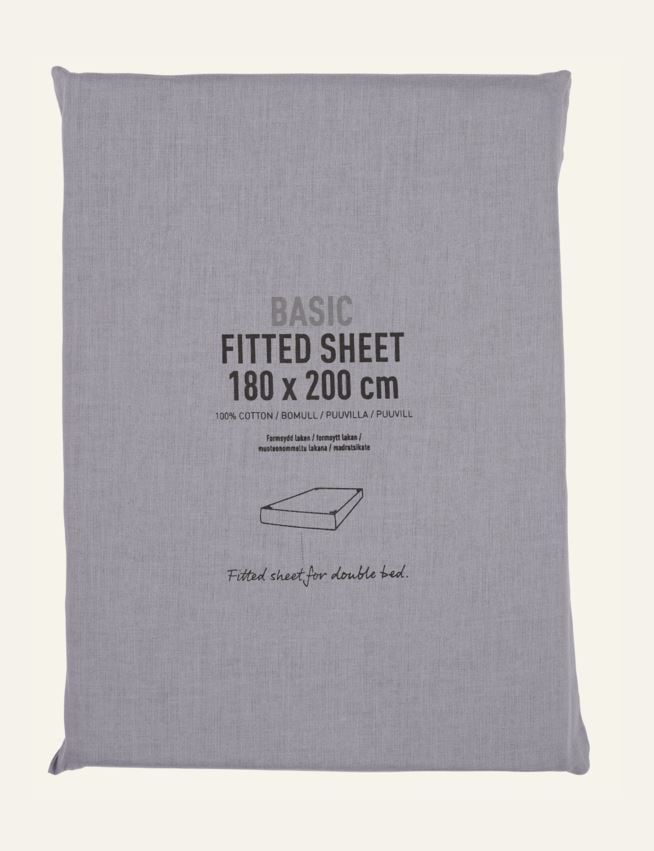 Muotoonommeltu aluslakana sumuinen sininen - 2