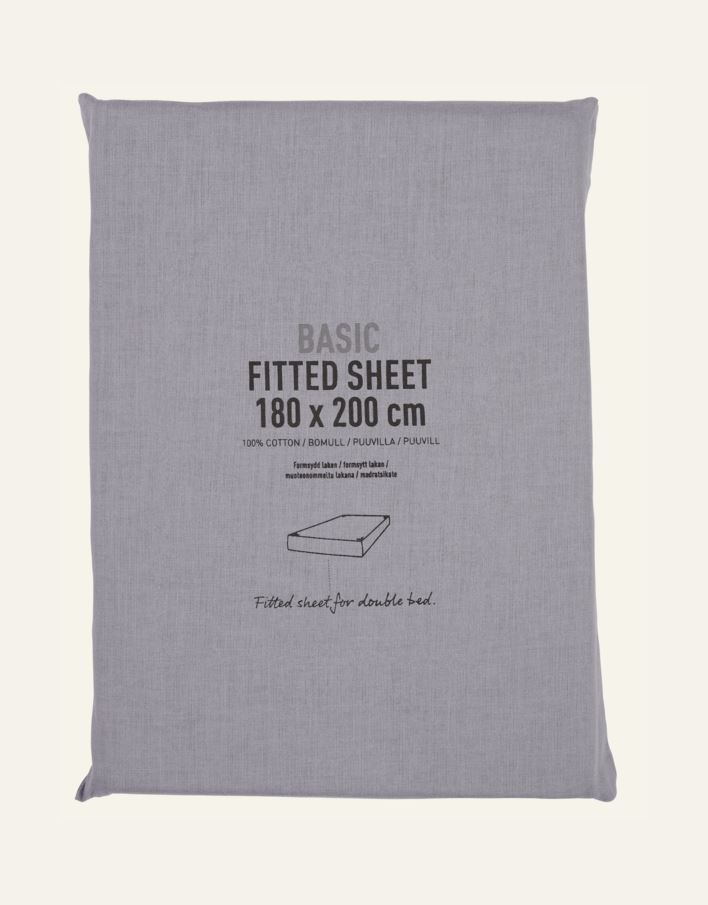 Muotoonommeltu aluslakana sumuinen sininen - 2