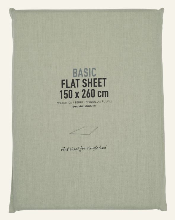 Puuvillalakana vaaleanvihreä - 2