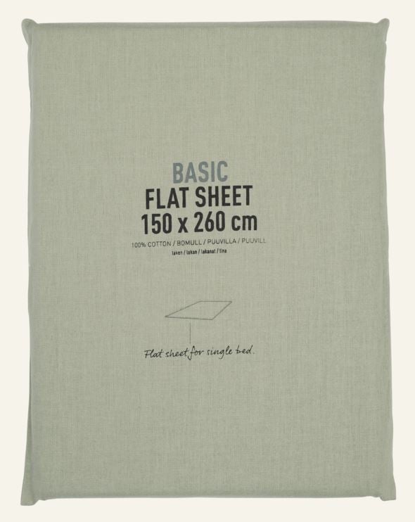 Puuvillalakana vaaleanvihreä - 2