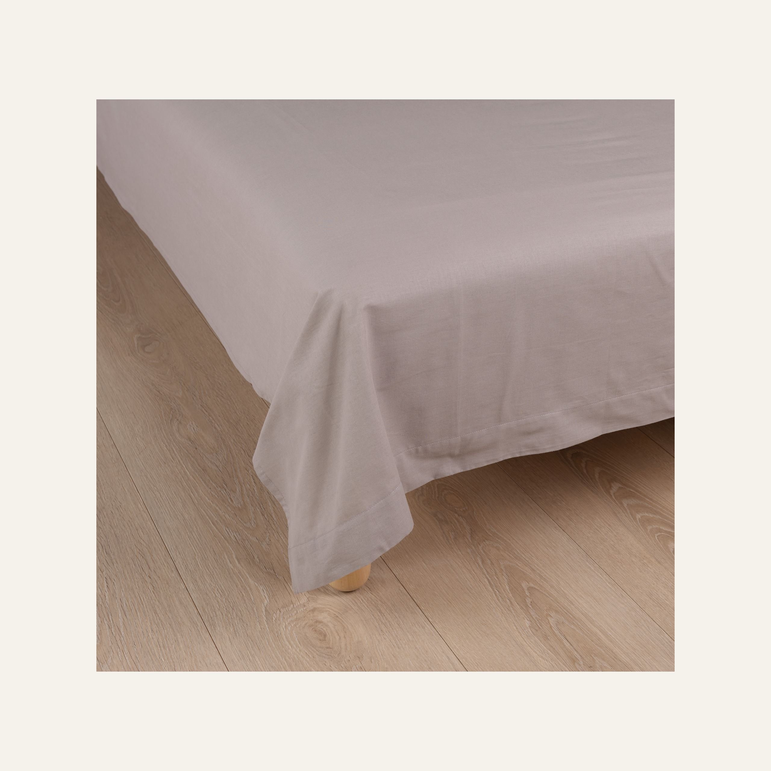 Puuvillalakana vaaleanharmaa - 2