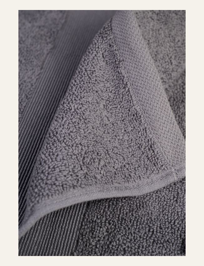 Pyyhe tummanharmaa - 2