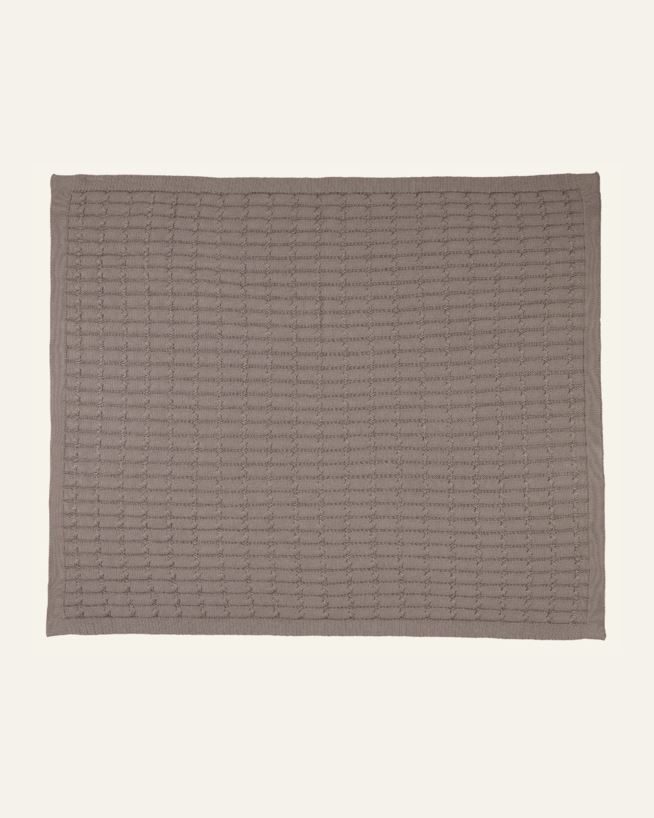 Neulottu viltti harmaa - 80x100 cm harmaa - 1