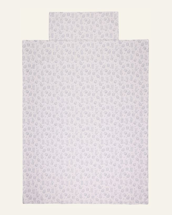 Flanellipussilakanasetti sininen - 100x130 cm sininen - 1
