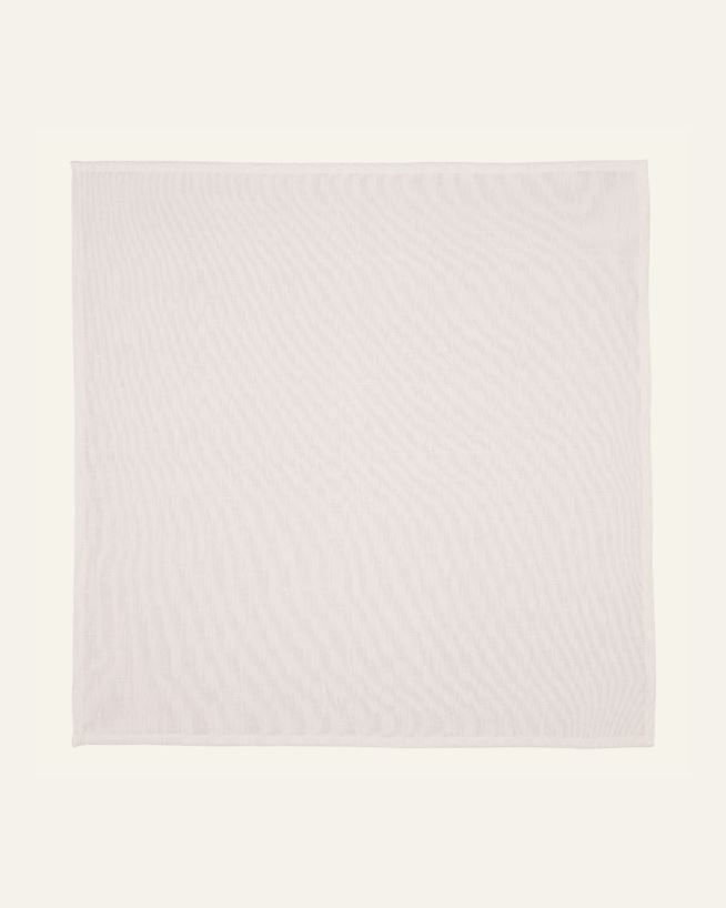 Pellavaservetti valkoinen - 47x47 cm valkoinen - 1