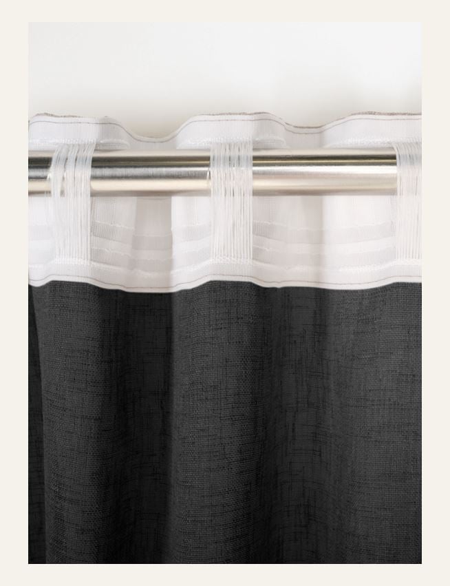 Verho tummanharmaa - 3