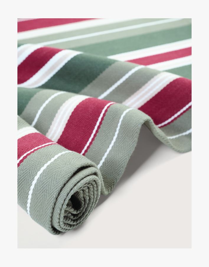 Gunn stripe kaitaliina moniväri/vihreä - 40x140 cm moniväri/vihreä - 1